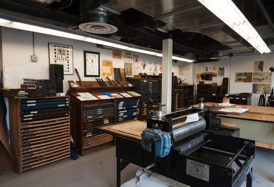 letterpress studio - Visual Arts Center of Richmond