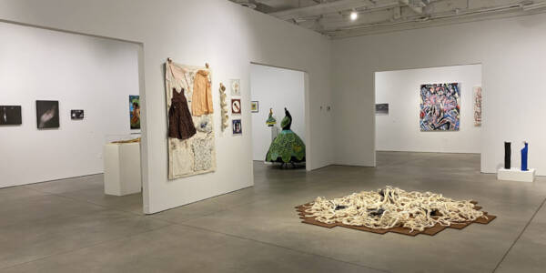 Where the Pieces fall exhibition image of inside the gallery