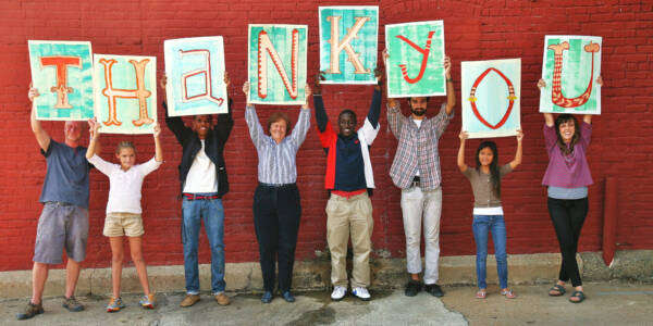 thank you sign from VisArts rva